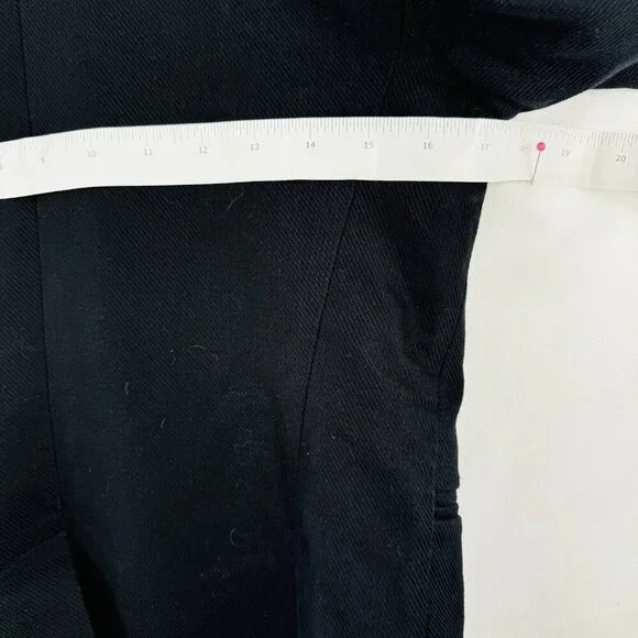 Naf Naf Military/March Band/ Dark Academia Black Blazer Sz 36/S 100% Cotton - Picture 14 of 14